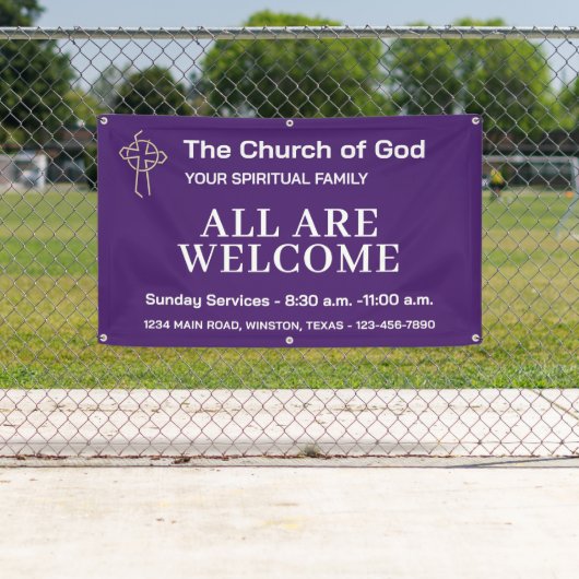Church Banner With Your Logo (Insitu)