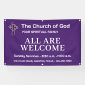 Church Banner With Your Logo (Horizontaal)