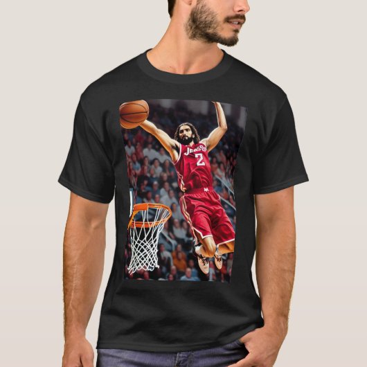 Church Basketball Jesus T-shirt (Voorkant)