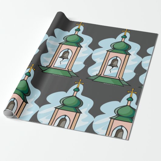 Church Belfry Cadeaupapier (Uitgerold)