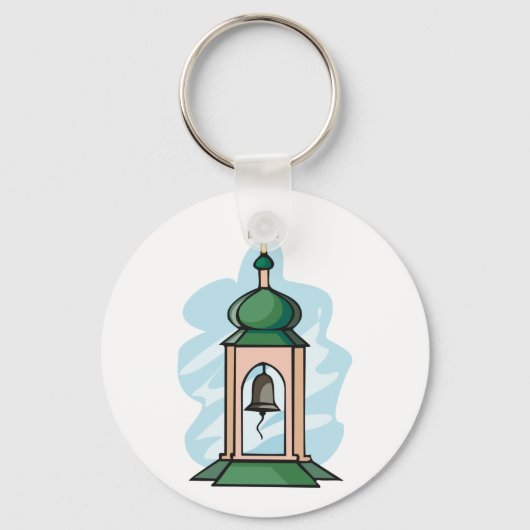 Church Belfry Sleutelhanger (Achterkant)