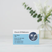 Church Believers Christelijke Visitekaartjes (Staand voorkant)