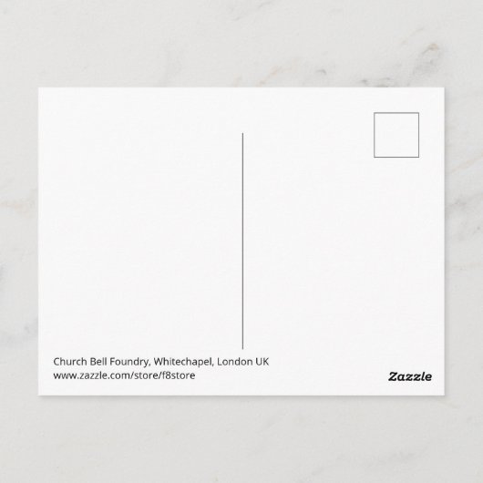 Church Bell Foundry, Verenigd Koninkrijk Briefkaart (Achterkant)