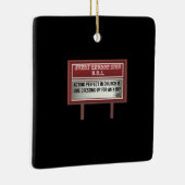 Church Billboard Signs Christelijke Joke Acting Keramisch Ornament (Rechts)