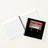 Church Billboard Signs Christelijke Joke Acting Notitieboek (Binnen)