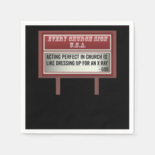 Church Billboard Signs Christelijke Joke Acting Servet