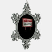 Church Billboard Signs Christelijke Joke Acting Tin Sneeuwvlok Ornament (Links)