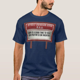 Church Billboard tekent grappige Christelijke past T-shirt