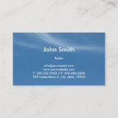 Church Blue Sky Heilige Kruispastoor Visitekaartje (Achterkant)