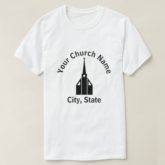 Church Building 1 T-shirt (Design voorkant)