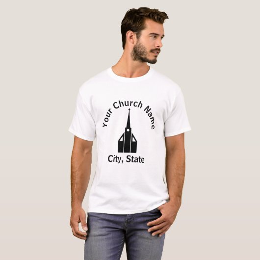Church Building 1 T-shirt (Voorkant volledig)