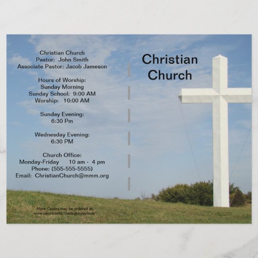 Church Bulletin  Flyer (Voorkant)