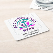 Church Business VOEG UW LOGO TOE Kartonnen Onderzetters (Schuin)