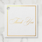 Church Calligraphy Wedding Bedankjes Labels (Voorkant)