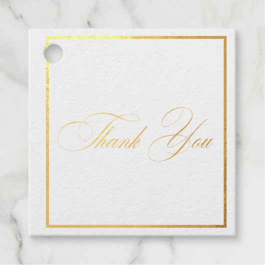 Church Calligraphy Wedding Bedankjes Labels (Voorkant)