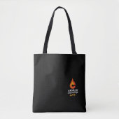Church Challenge KINGDOM WISDOM FREEDOM Flame Tote Bag (Voorkant)