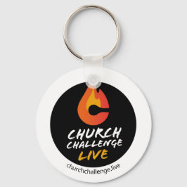 Church Challenge Oranje Flame Sleutelhanger