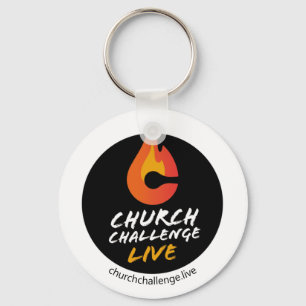 Church Challenge Oranje Flame Sleutelhanger