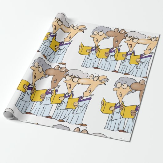 Church Choir Cadeaupapier (Uitgerold)