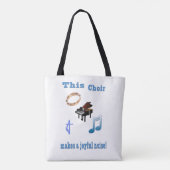 Church Choir canvas tas (Achterkant)