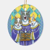 CHURCH CHOIR CATS & MOUSE SINGCHRISTMAS CAROLS KERAMISCH ORNAMENT (Links)