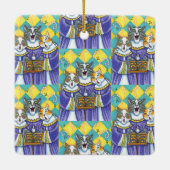 CHURCH CHOIR CATS & MOUSE SINGCHRISTMAS CAROLS KERAMISCH ORNAMENT (Achterkant)