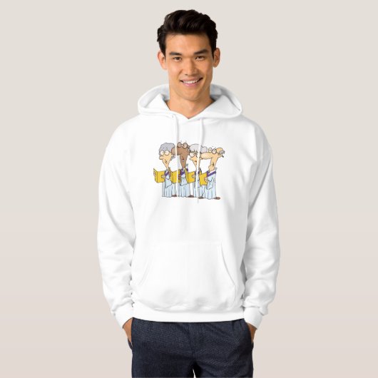 Church Choir Singing Hoodie (Voorkant volledig)