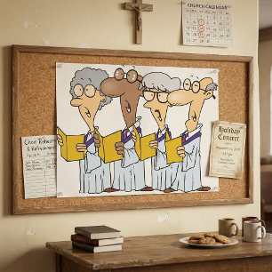 Church Choir Singing Poster