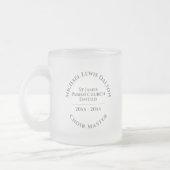 Church Choirmaster Frosted Glass Coffee Mok (Links)