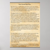 Church Covenant Poster (Voorkant)