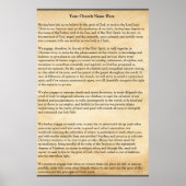 Church Covenant Poster (Voorkant)
