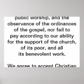 Church Covenant Poster (Voorkant)
