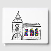 Church Design Weddenschap Book Gastenboek (Voorkant)