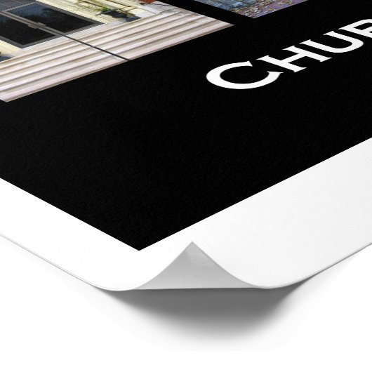 "Church Doors of Lancaster, Pa" 2e ed. Poster (Hoek)