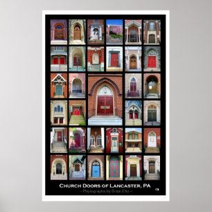"Church Doors of Lancaster, Pa" 2e ed. Poster