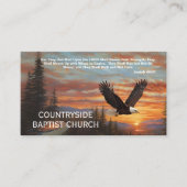 Church Eagles Schrift Schilderachtig Visitekaartje (Voorkant)