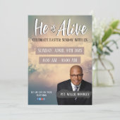 Church Easter Sunday Service Flyer Kaart (Staand voorkant)