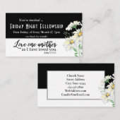 Church Event Flyer John 15:12 Love One Visitekaartje (Voorkant / Achterkant)