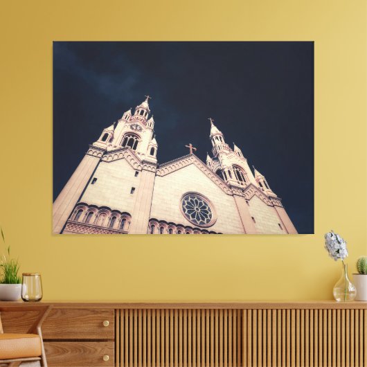 Church Facade Architecture  Canvas Afdruk (Insitu (Woonkamer))