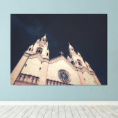 Church Facade Architecture  Canvas Afdruk (Insitu (Houten vloer))