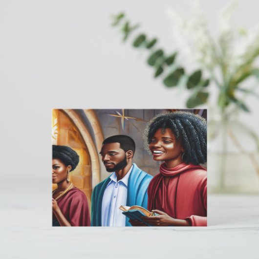 Church Folks 2 Christelijk Art Briefkaart (Staand voorkant)