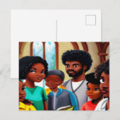 Church Folks Christelijk Art Briefkaart (Voorkant / Achterkant)