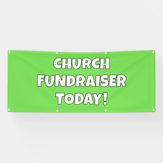 Church Fundraiser Today Banner (Horizontaal)