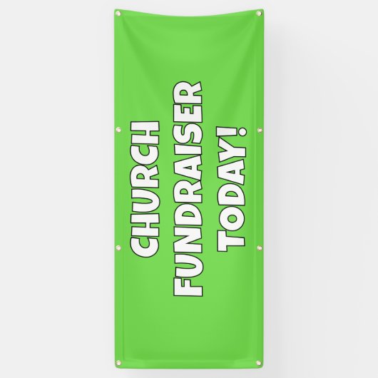 Church Fundraiser Today Banner (Verticaal)