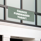 Church Fundraiser Today Banner (Buitenkant Gebouw)