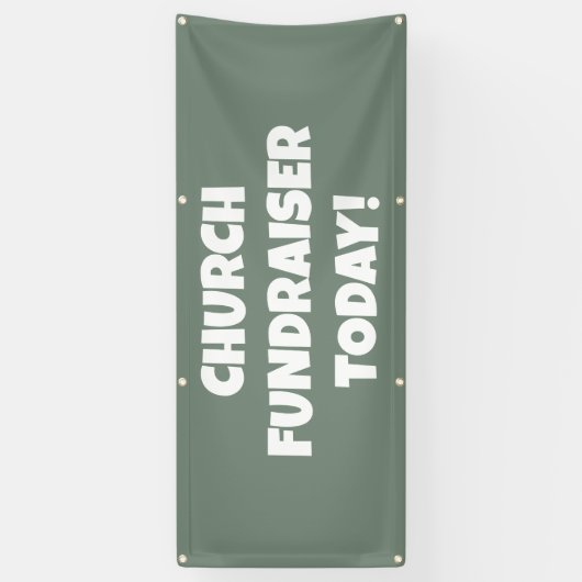 Church Fundraiser Today Banner (Verticaal)