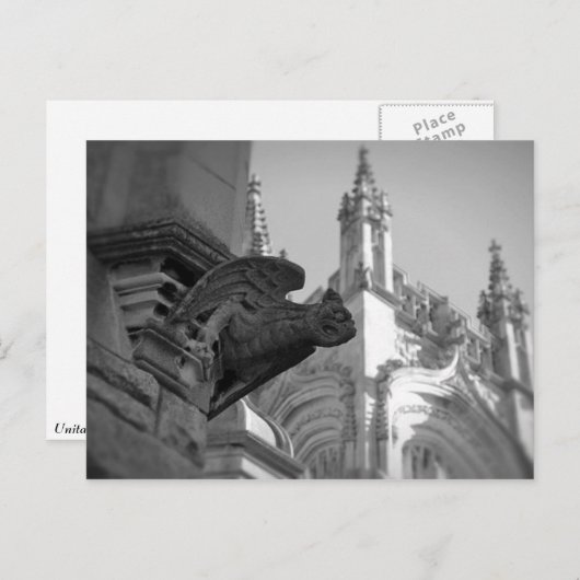 Church Gargoyle Briefkaart (Voorkant / Achterkant)