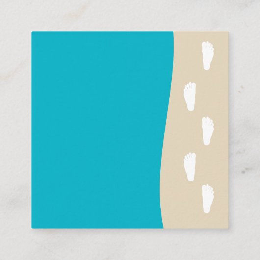 Church gelooft dat presentatiekaarten vierkante visitekaartje (Achterkant)