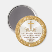 CHURCH GIVEAWAYS Personalized, Church Party Favors Magneet (Voorkant / Achterkant)