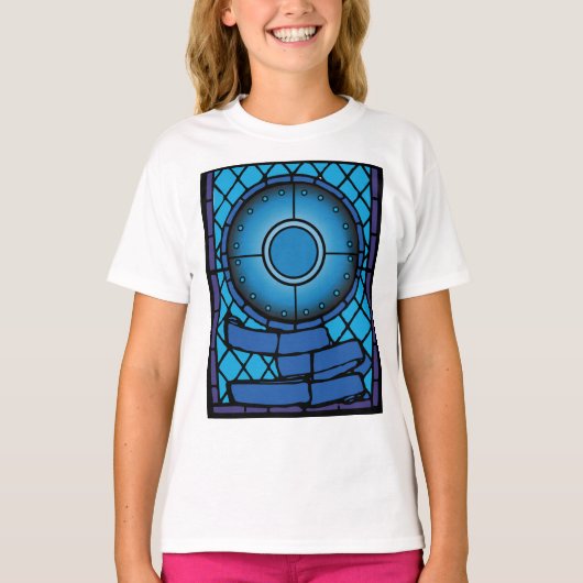 Church Glas in lood Window T-Shirt (Voorkant)